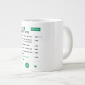 Libra Song Playlist専門分野マグカップ ジャンボコーヒーマグカップ (正面右)