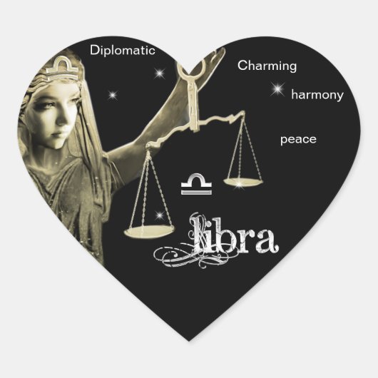 Libra Stickers ハートシール (正面)