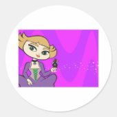 Libra Stickers ラウンドシール (正面)