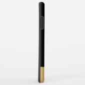 Libra The Scalesまたはバランスの(占星術の)十二宮図の黒の金ゴールド Case-Mate iPhoneケース (裏面/右)