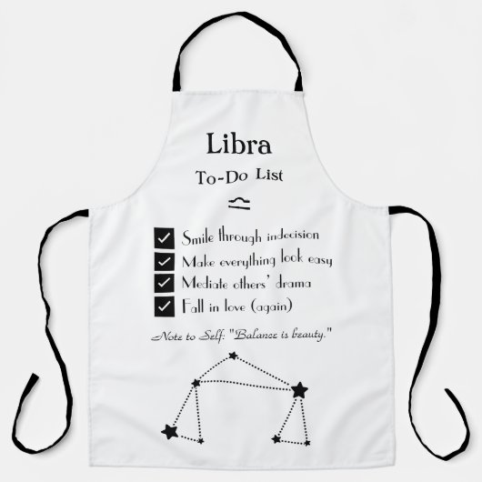 Libra - To-Doリスト エプロン (正面)