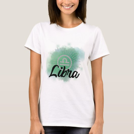 Libra Water Color Splash Tシャツ (正面)