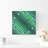 Libra & Water Goat スクエア壁時計 (ホーム)