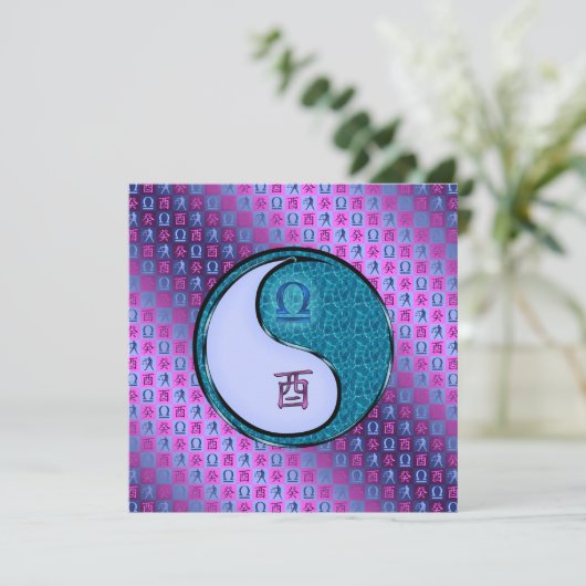 Libra & Water Rooster カード (スタンド正面)