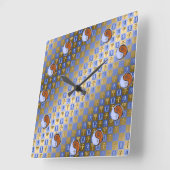 Libra & Wood Rat スクエア壁時計 (傾斜)