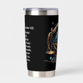 Libra Zodiac Art for September 23–October 22 保温保冷タンブラー (右面)