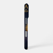 Libra Zodiac Art – Golden Scales of Harmony iPhoneケース (右側面)