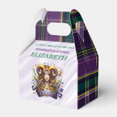 Libra Zodiac Baby Shower 4"w x 2.5"l x 5"h フェイバーボックス (裏面サイド)