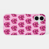 Libra Zodiac Coquette Heart Birthday Cake iPhone 16ケース (裏面横)
