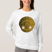 Libra Zodiac Emblem | Minimal Celestial Symbol Tシャツ (正面)