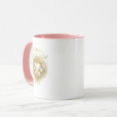 Libra Zodiac Floral Heart Mug – Elegant Astrology マグカップ (正面左)