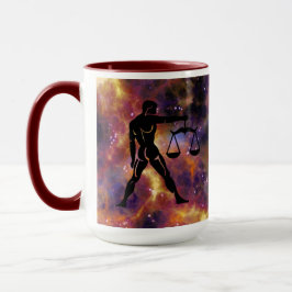 Libra Zodiac Galaxy Balance Design – Astrology Hor マグカップ