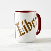 Libra Zodiac Galaxy Balance Design – Astrology Hor マグカップ (正面右)