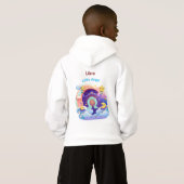 Libra Zodiac Kids Hoodie | Little Angel Pullover  (裏面フル)