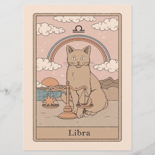 Libra Zodiac Monster - Funny Libra Zodiac Lover メニュー (裏面)