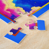 Libra Zodiac Scales in a Star-Filled Sky ジグソーパズル (側面)