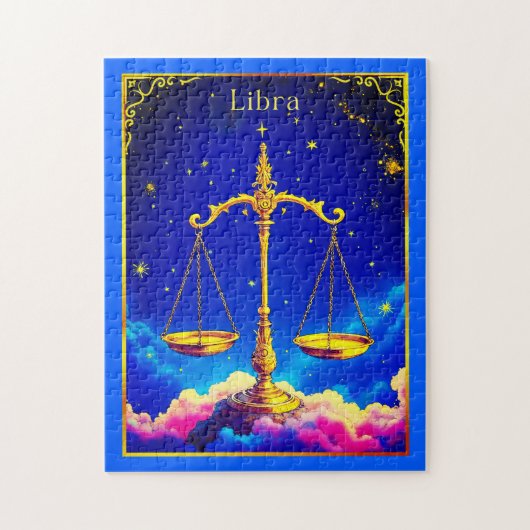 Libra Zodiac Scales in a Star-Filled Sky ジグソーパズル (縦)