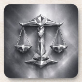 libra zodiac sign コースター (正面)