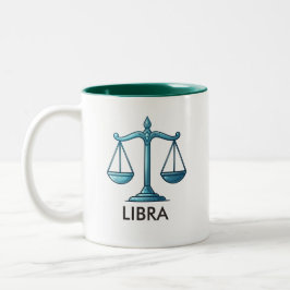 Libra Zodiac Sign Astrology Birthday Coffee Mug ツートーンマグカップ
