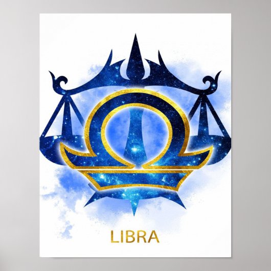 Libra Zodiac Sign- Funny Libra Zodiac Lover Gift ポスター (正面)