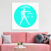 Libra, Zodiac Sign, Horoscope, Astrology キャンバスプリント (インサイチュ (リビング))