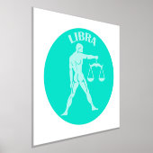 Libra, Zodiac Sign, Horoscope, Astrology 箔ポスター (レイダウン)