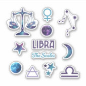 Libra Zodiac Sticker Collection シール (正面)