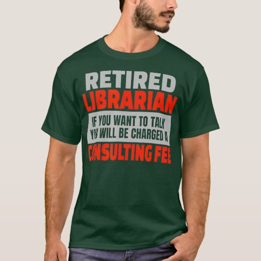 Librarian 退職した Retianment おもしろい Data Joumer Tシャツ (正面)