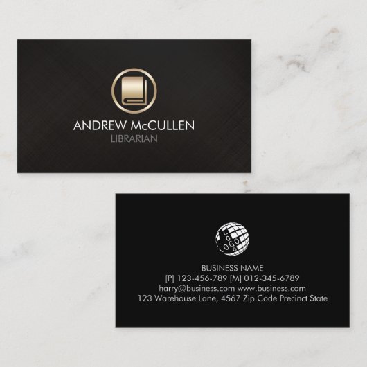Librarian Book Store 名刺 (正面/裏面)
