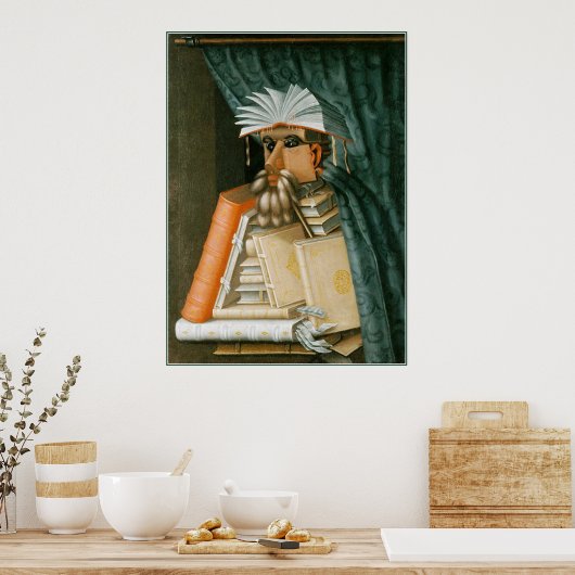 Librarian by Giuseppe Arcimboldo ポスター (キッチン)