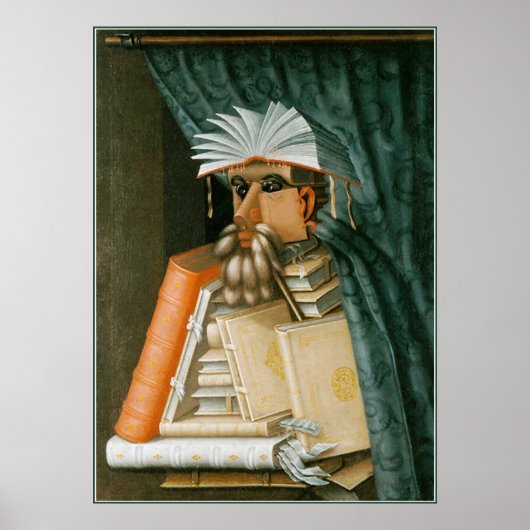 Librarian by Giuseppe Arcimboldo ポスター (正面)