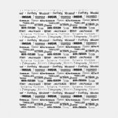 Librarian English Teacher Author Black and White フリースブランケット (正面)