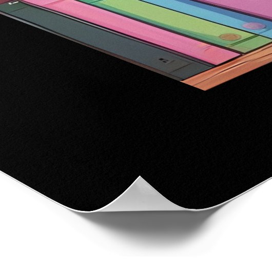 🐰📚 Librarian-in-Training Star – Rabbit Edition ポスター (角)