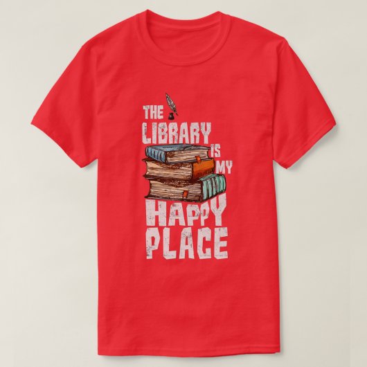 Librarian Shirt おもしろい Library Shirt読's Book L Tシャツ (デザイン正面)