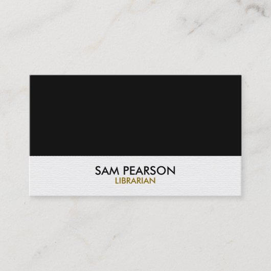 Librarian Simple 名刺 (正面)
