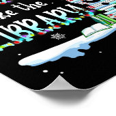 Librarian There's Snow Place Like The Library Chri ポスター (角)