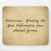 Librarians - Finding the Best Information マウスパッド (正面)