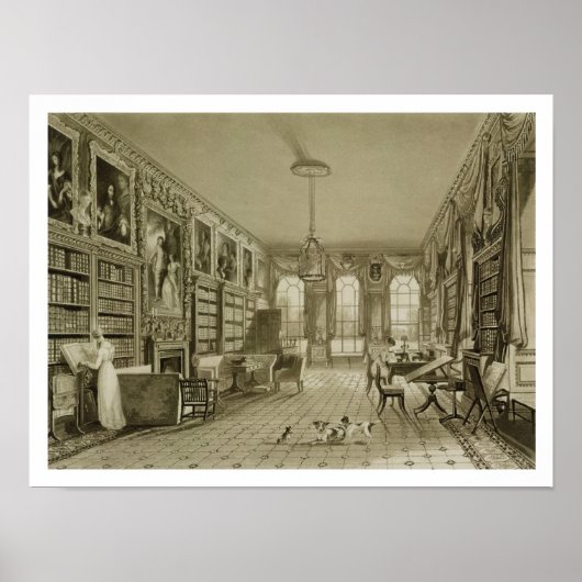 Library as Siting Room, Cassiobury Park, c.1815, ポスター (正面)