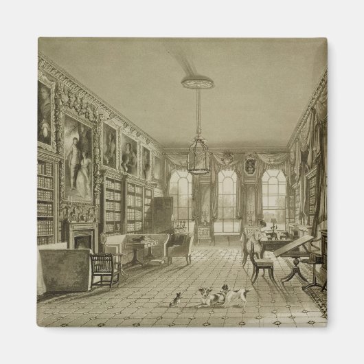 Library as Siting Room, Cassiobury Park, c.1815, マグネット (正面)