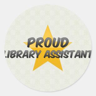 Library Assistant誇りを持った ラウンドシール