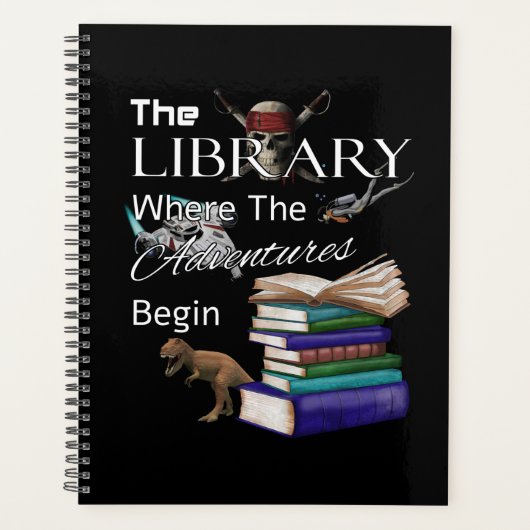Library Books Where The Adventure Begins Book Read プランナー手帳 (正面)