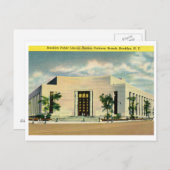 Library, Brooklyn,ニューヨークヴィンテージ ポストカード (正面/裏面)