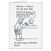 Library Cartoon Female Customer Inquiry (正面)