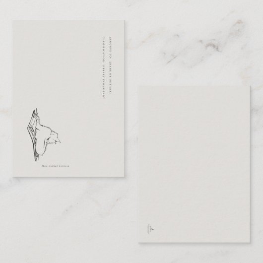 Library Cat- Book Insert Enclosure Card エンクロージャーカード (正面/裏面)