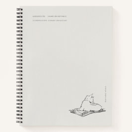 Library Cat- Naturalist Menagerie Archive  ノートブック