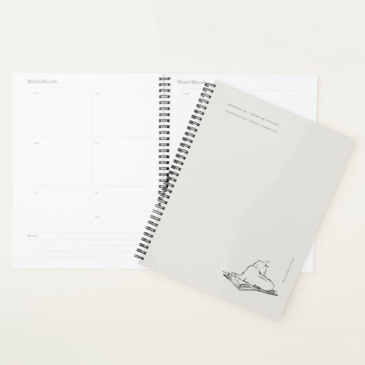 Library Cat- Naturalist Menagerie Archive  プランナー手帳 (ディスプレー)