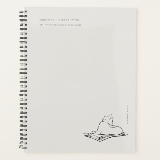 Library Cat- Naturalist Menagerie Archive  プランナー手帳 (正面)