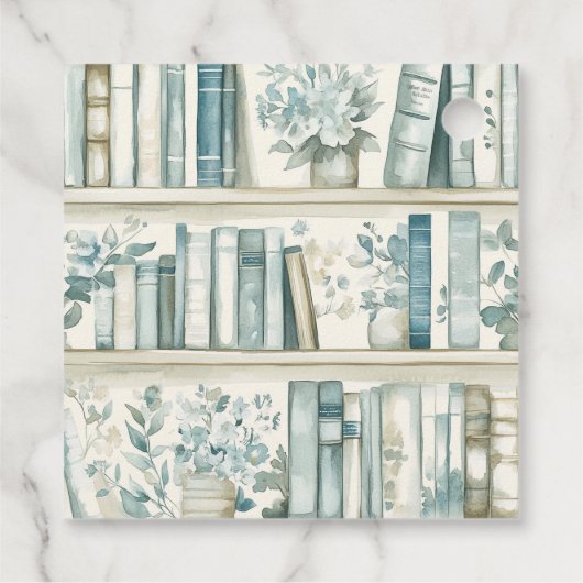 Library Chapter ONE Blue Boy Book 1st Birthday フェイバータグ (裏面)