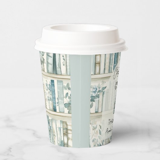 Library Chapter ONE Blue Boy Book 1st Birthday 紙コップ (右)