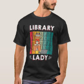 Library Lady U2013 Bookworm Book     Librarian Tシャツ (正面)